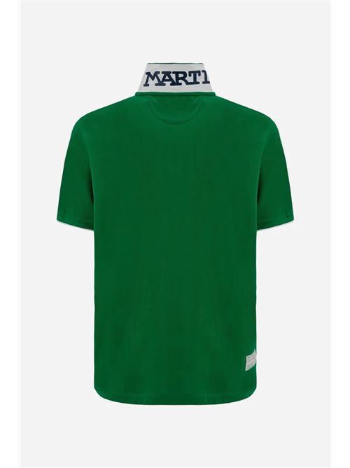 Polo uomo manica corta in piquet stretch con logo Iconic Team - Miguel LA MARTINA | MCP001PK001/03049